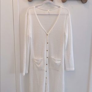 NWOT Three Bird Nest Monicka sweater cardigan ivory size large
